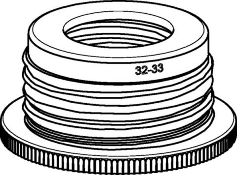 Bottle thread adapter GL45=>GL32,PP