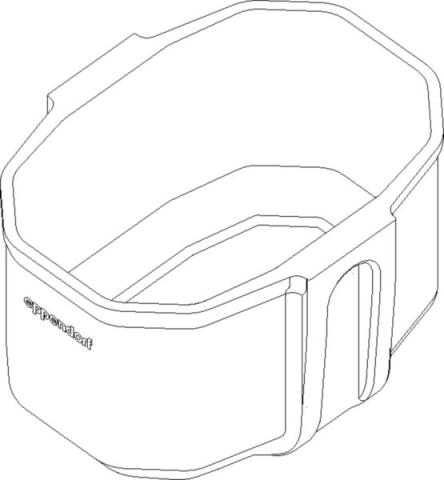 High-capacity bucket S-4x1000 2-pieces