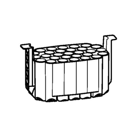 Adapter 17.5x100mm round-bo tube/HC buck
